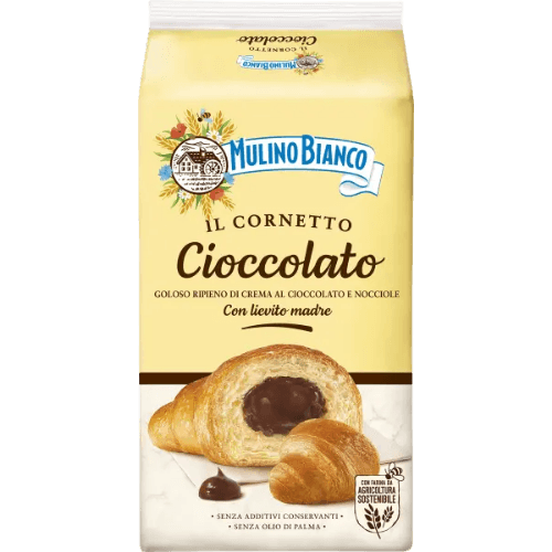Mulino Bianco - Croissante Umplute cu Crema de Ciocolata 300gr