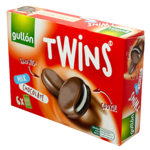 Gullon Twins Acoperiti cu Ciocolata 252gr