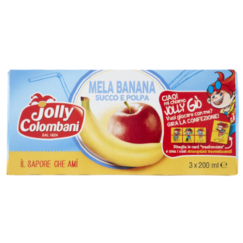 Jolly Colombani Suc de Mere si Banane 3x200ml