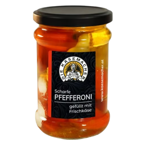 Ardei Picanti Umpluti cu Branza 250ml Die Kasemacher